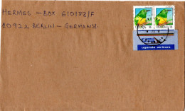 Delcampe - 25128 - Uganda - 1995 - 2@300'- Smaragdkuckuck KYAZANGA -> Deutschland - Coucous, Touracos