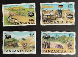 Delcampe - TANZANIA 1977 - NEUF**/MNH - Série Complète Mi 74 / 77 - YT 72 / 75 - SAFARI RALLYE - Automobile