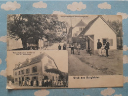 Delcampe - HAUT RHIN SAINT LOUIS SOUVENIR DE BURGFELDEN CAFE RESTAURANT GARE - Saint Louis