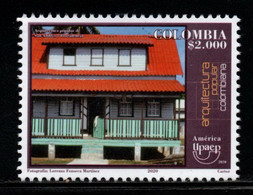 Delcampe - 22C-COLOMBIA - 2020 -MNH – TRADITIONAL HOUSE IN THE SAN ANDRES ISLAND - AMERICA UPAEP- COLOMBIAN TRADITIONAL ARCHITECTU - Colombie