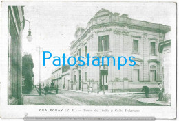 Delcampe - 253944 ARGENTINA ENTRE RIOS GUALEGUAY BANK BANCO DE ITALIA Y CALLE BELGRANO POSTAL POSTCARD - Argentinien