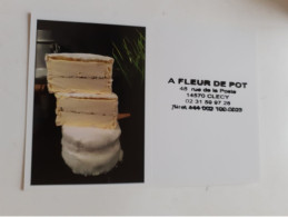 Delcampe - Calendrier De Poche 2020 FROMAGE, Produit Alimentaire (publicité, Petit, Mini) - Kleinformat : 2001-...