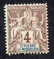 Delcampe - Colonie Française, Sainte-Pierre-et-Miquelon N°61 ; Faux Fournier - Otros & Sin Clasificación