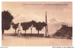 Delcampe - AQVP13-0785-MONUMENT-AUX-MORTS - SAINT-SAVIN - La Place Et La Chapelle De Piétat - Kriegerdenkmal