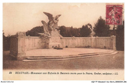 Delcampe - AQVP7-0415-MONUMENT-AUX-MORTS - BEAUVAIS - Monument Aux Enfants De Beauvais Morts Pour La Patrie - Kriegerdenkmal