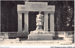 Delcampe - AJOP7-0720 - MONUMENT-AUX-MORTS - Avallon - Le Monument Aux Morts - Kriegerdenkmal