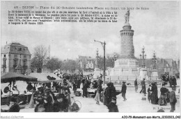 Delcampe - AJOP9-0909 - MONUMENT-AUX-MORTS - Dijon - Place Du 30 Octobre - Un Jour De Foire - Kriegerdenkmal