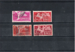 Delcampe - ITALIE   1945-51  Expres  Y.T. N° 45  à  52  Incomplet  Oblitéré - Express-post/pneumatisch