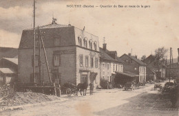 Delcampe - CPA-25-MOUTHE-Quartier Du Bas Et Route De La Gare - Mouthe