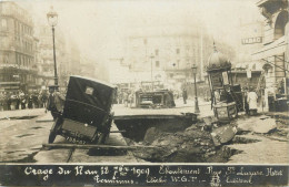 Delcampe - Dpts Div. -ref-BT708- PARIS - Rue ST LAZARE - Eboulement Hôtel TERMINUS - Orage Du 17 Au 18 7bre 1909 - Catastrophes - - Paris (10)