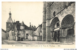 Delcampe - APOP10-0637-89 - AVALLON - Eglise Saint-lazare Et La Tour De L'horloge - Avallon