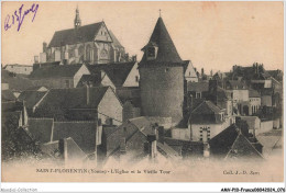 Delcampe - AMVP10-0894-89 - SAINT FLORENTIN - L'église Et La Vieille Tour - Saint Florentin