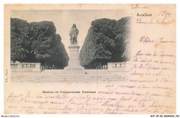 Delcampe - ANTP5-0423-89 - AVALLON - Statue Et Promenade Vauban - Avallon