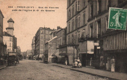 Delcampe - 3220    CPA    PARIS  :  Rue De Vanves Près De L' Eglise N D Du Rosaire   !  1911 ,  Jolie Cpa  ! - Paris (14)