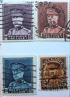 Delcampe - ► Belgique België (MH) 1931 Z.M. Koning Albert I 1931 Met Kepie - Avec Képi - 2F 1F75 1F5 75c - Obl. - 1931-1934 Kepi