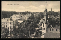 Delcampe - AK Zinnowitz, Ortsansicht Mit Villen Und Turmgebäude, Hotel Strand-Schloss - Zinnowitz