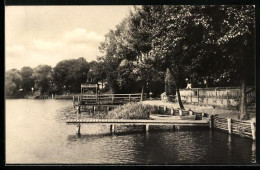 Delcampe - AK Zechliner Hütte, Badesteg Am Badestrand - Zechlin