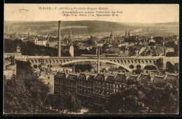 Delcampe - AK Plauen I. V., König Friedrich August-Brücke, Stadtansicht - Plauen