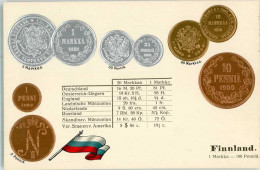 Delcampe - 13479237 - Muenzcollage Nationalflagge - Finnland
