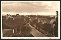 Delcampe - AK Wülknitz /Riesa, Wohnhäuser Und Dorfstrasse Aus Der Vogelschau - Riesa