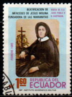 Delcampe - ECUADOR - 1985 - Beatification Of Mercedes De Jesus Molina - USATO - Ecuador