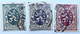 Delcampe - ► Belgique België (MH)  1929 Serie 5c 75c 40c Heraldic Lion Winged Wheel (Petit Sceau Lion Héraldique) - 1929-1937 Lion Héraldique