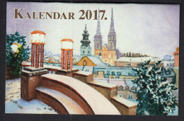 Delcampe - Pocket Calendar / Croatia 2017 / Zagreb - Kleinformat : 2001-...