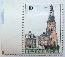 Delcampe - ► Belgique Belgie  (unUsed)   Marge  1984 Tourist Publicity - 10f - Belfry And Town Hall, Tielt - Unused Stamps