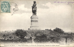 Delcampe - CPA Environs De Semur Alize Sainte Reine Las Statue De Vercingetorix Sommet Du Mont Auxois - Semur