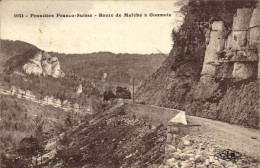 Delcampe - CPA Frontiere Franco Suisse Route De Maiche A Goumois - Franche-Comté