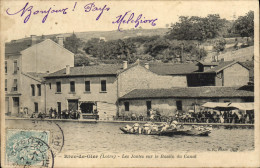 Delcampe - CPA Rive De Gier Les Joutes Sur Le Bassin Du Canal - Regionale Spiele