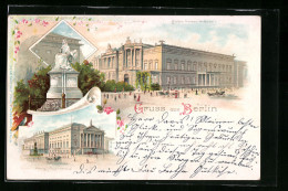 Delcampe - Sonnenschein-Lithographie Berlin-S, Palais Kaiser Wilhelm I., Denkmal Der Kaiserin Augusta, Königliches Opernhaus - Mitte
