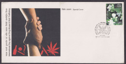 Delcampe - Inde India 2008 Special Cover International Day Against Drug Abuse & Illicit Trafficking, Drugs - Lettres & Documents