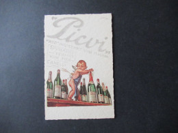 Delcampe - Italien Um 1920 Dekorative Werbe PK Künstler PK PICVI Sekt Spumanti Vermut Vini Fini Canelli Italia PUGNI &Coppo Bergamo - Werbepostkarten