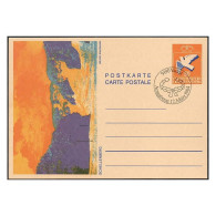 Delcampe - Liechtenstein 1984 [ENP] Pintura. Bruno Kaufmann - Schellenberg CTO (N) - Entiers Postaux