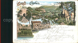 Delcampe - Oybin Sachsen Gesellschaftsplatz Burgtor Hausgrund - Oybin