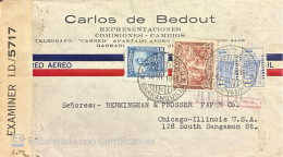Delcampe - KV)COLOMBIA, COMMERCIAL COVER SENT FROM BARRANQUILLA TO CHICAGO UNITED STATES, WITH COLOMBIAN STAMPS FEATURING HISTORICA - Europe (Other)