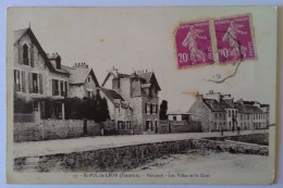 Delcampe - CPA 29 SAINT POL DE LEON PEMPOUL Les Villas Et Le Quai TB PLAN Route Pavillons Maisons + Jolie Oblitération - Saint-Pol-de-Léon