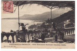 Delcampe - #VENTIMIGLIA- GRIMALDI: HOTEL RISTORANTE GARIBALDI, CLAUDINA - Imperia