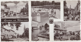 Delcampe - Groeten Uit Hilversum: Hogendorplaan, Groest-St.Vituslaan, Kerkstraat, Zwembad Crailo, KRO Studio - (18 Cm X 9 Cm !) - Hilversum