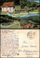 Delcampe - Ansichtskarte Lonau-Herzberg (Harz) 4 Bild Haus Hildengard 1976 - Herzberg