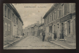 Delcampe - 55 - DAMVILLERS - LA GRAND'RUE - ALIMENTATION, VINS, ETS DUSCHERER EMILE EDITEUR - CLICHE H. SIMON, MONT-DEVANT-SASSEY - Damvillers
