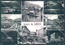 Delcampe - Lecco Città Battello Lago Saluti Da Foto FG Cartolina JK2966 - Lecco