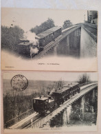 Delcampe - Langres , 2 Cartes , Train à Crémaillère - Langres