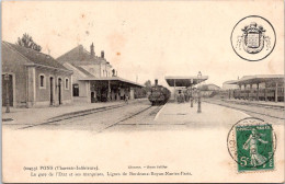 Delcampe - 17 PONS - La Gare De L'état Et Ses Marquises . Lignes De Bordeaux Royan Nantes Paris - Pons
