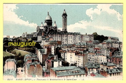 Delcampe - 75 PARIS / ARRONDISSEMENT 18 / PANORAMA DE MONTMARTRE ET LE SACRÉ-COEUR - Paris (18)