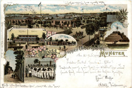 Delcampe - Gruss Vom Truppenübungsplatz Munster - Litho - Munster