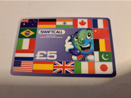 Delcampe - IRELAND /IERLANDE /PREPAID  / €  5,-- / SWIFTCALL/ FLAGS     /  IRELAND    / USED  ** 21833  ** - Irlanda