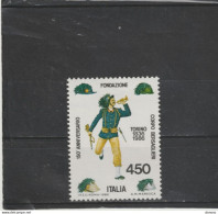 Delcampe - ITALIE 1986 Bersaglieri Yvert 1709, Michel 1977 NEUF** MNH Cote 2,50 Euros - 1981-90: Nieuw/plakker