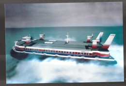 Delcampe - Photo-carte Moderne Années 90 "Hovercraft De La Ligne Boulogne/Calais - Douvres (Compagnie HoverSpeed)" - Fähren